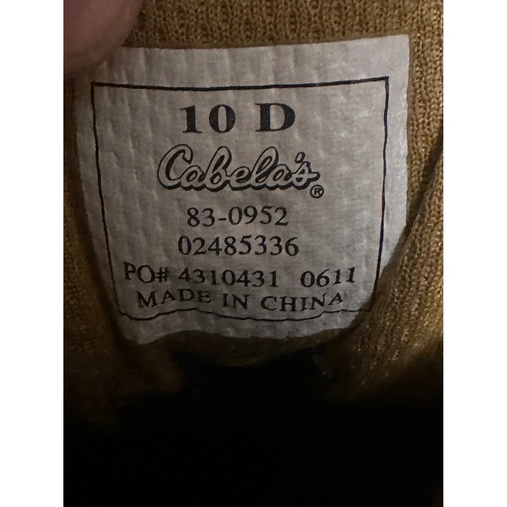 Cabelas Dry-Plus Hiking Boots Mens 10 D Grey Suede Waterproof 83-0952 Rucking
